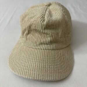 Weld Mfg Embroidered Tan Corduroy Adjustable Cap Hat Clean Gently Worn Travel